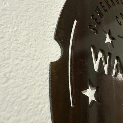 Metal Nola Water Meter Wall Art