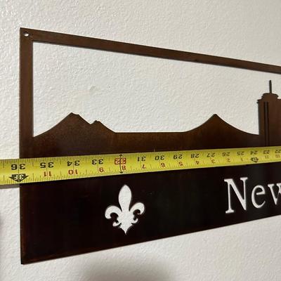 New Orleans Skyline Metal Wall Art