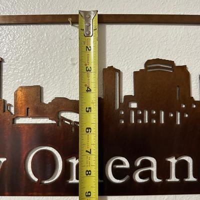 New Orleans Skyline Metal Wall Art