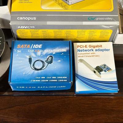 PHOTO SCANNER, NETWORK ADAPTER, SPEAKER WIRE & DIGITAL FILM & SLIDE CONVERTER