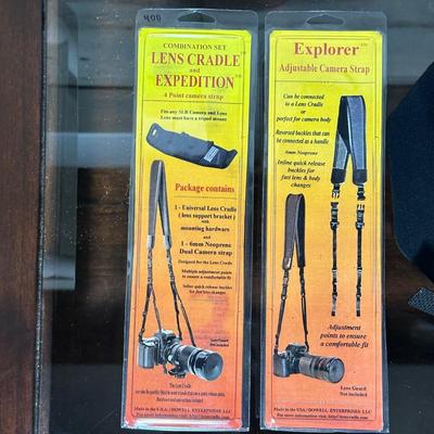 ADJUSTABLE CAMERA STRAP, STABILIZER STRAP AND LENS CRADLE