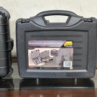 20" PROTECTIVE CASE & 4 PISTOL/ACCESSORY CASE