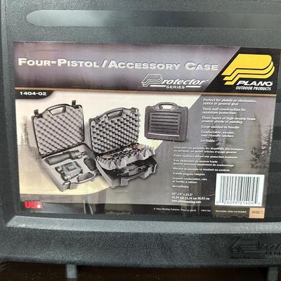 20" PROTECTIVE CASE & 4 PISTOL/ACCESSORY CASE