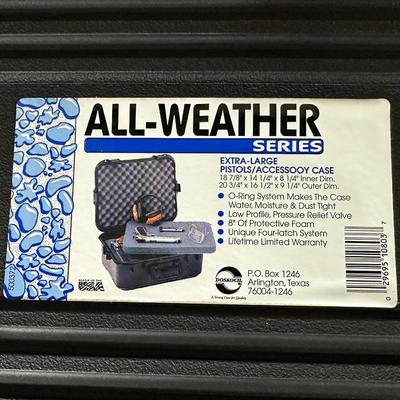 ALL WEATHER EXTRA LARGE PISTOLS/ACCESSORIES CASE