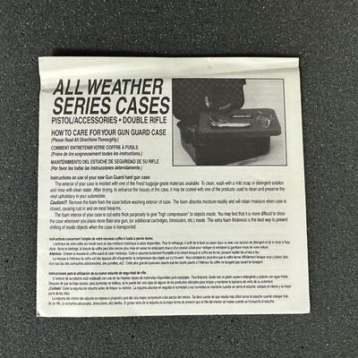 ALL WEATHER EXTRA LARGE PISTOLS/ACCESSORIES CASE