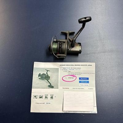 SHIMANO 400S AX BALL BEARING GRAPHITE FISHING REEL
