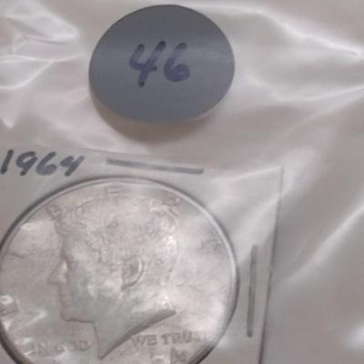 1964 U. S. Mint Kennedy Half-Dollar (#46)