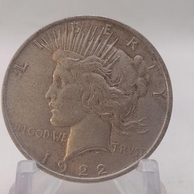 1922 U. S. Mint Silver Peace Dollar (#49)
