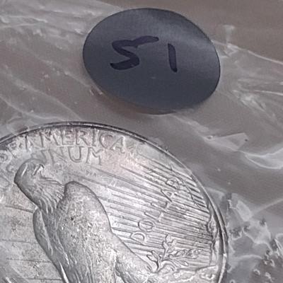 1928-S U. S. Mint Silver Peace Dollar (#51)