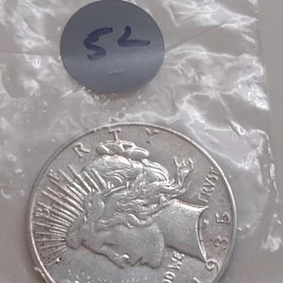 1935-S U. S. Mint Silver Peace Dollar (#52)