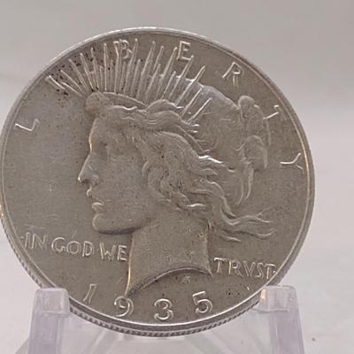 1935-S U. S. Mint Silver Peace Dollar (#52)
