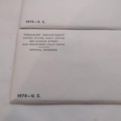 Set of Four 1970 U. S. Mint Uncirculated Coin Sets (#58)