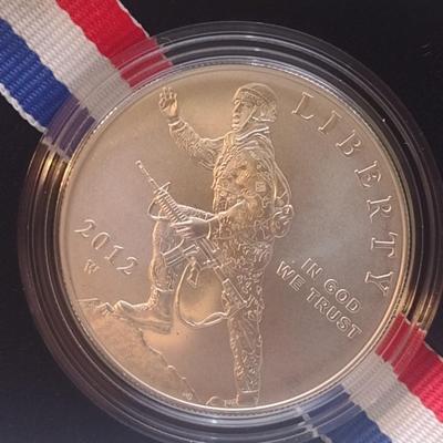 2012 U. S. Mint Infantry Soldier Silver Dollar Uncirculated Coin (#60)