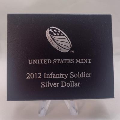 2012 U. S. Mint Infantry Soldier Silver Dollar Uncirculated Coin (#60)