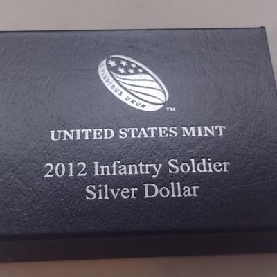 2012 U. S. Mint Infantry Soldier Silver Dollar Uncirculated Coin (#61)