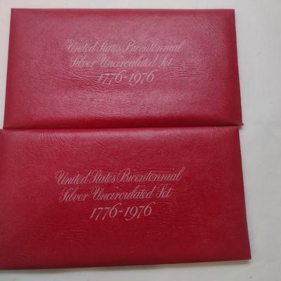 Set of Two 1976 U. S. Mint Bicentennial Silver Uncirculated Coin Set (#69)