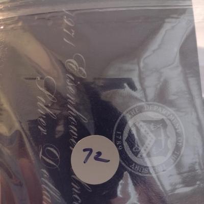 1971 U. S. Mint Eisenhower Silver Dollar Uncirculated Coin (#72)