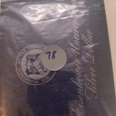 1972 U. S. Mint Eisenhower Silver Dollar Uncirculated Coin (#78)