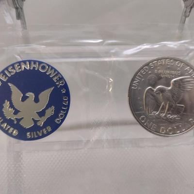1972 U. S. Mint Eisenhower Silver Dollar Uncirculated Coin (#78)