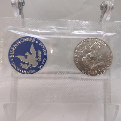 1973 U. S. Mint Eisenhower Silver Dollar Uncirculated Coin (#82)