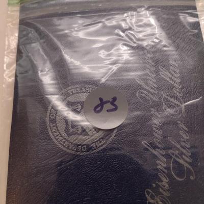 Set of Two 1973 U. S. Mint Eisenhower Silver Dollar Uncirculated Coin (#83)