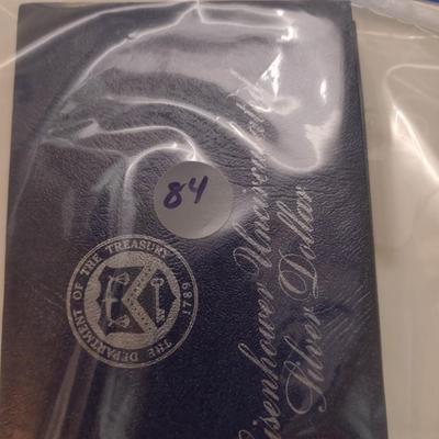 Set of Four 1973 U. S. Mint Eisenhower Silver Dollar Uncirculated Coin (#84)