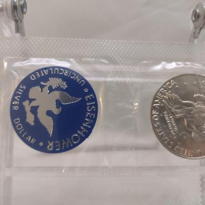 1974 U. S. Mint Eisenhower Silver Dollar Uncirculated Coin (#85)