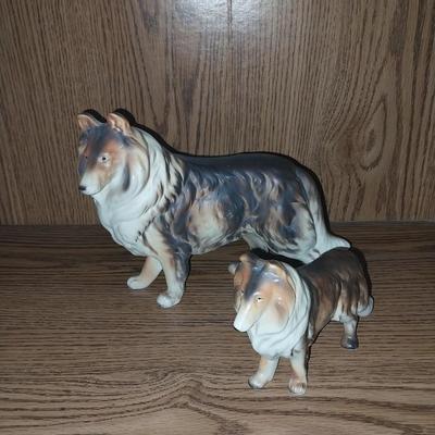 TWO COLLECTABLE COLLIES