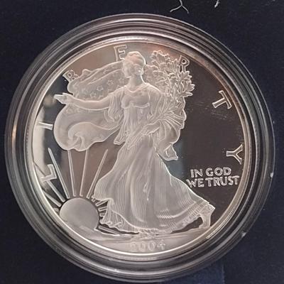 2004 U. S. Mint American Eagle Silver Dollar Proof Coin (#91)