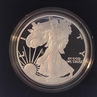 2007 U. S. Mint American Eagle Silver Dollar Proof Coin (#98)