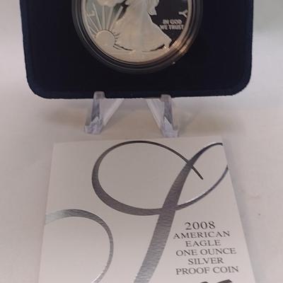 2008 U. S. Mint American Eagle Silver Dollar Proof Coin (#99)