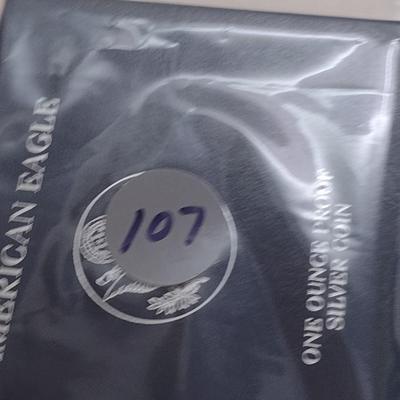 2010 U. S. Mint American Eagle Silver Dollar Proof Coin (#107)