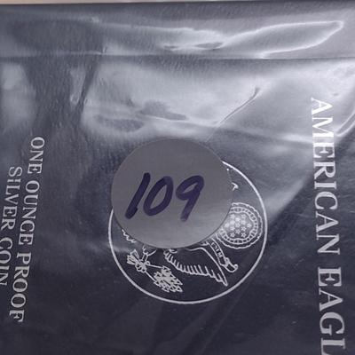 2010 U. S. Mint American Eagle Silver Dollar Proof Coin (#109)