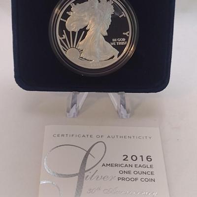 2016 U. S. Mint American Eagle Silver Dollar Proof Coin (#110)