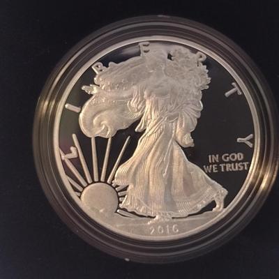 2016 U. S. Mint American Eagle Silver Dollar Proof Coin (#110)