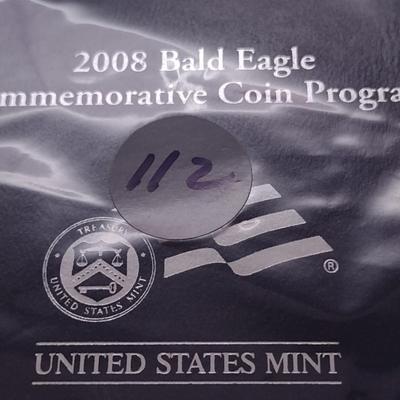 2008 U. S. Mint Bald Eagle Commemorative Silver Dollar Proof Coin (#112)