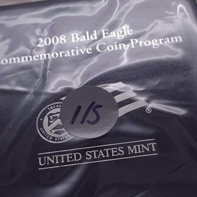 2008 U. S. Mint Bald Eagle Commemorative Silver Dollar Proof Coin (#115)
