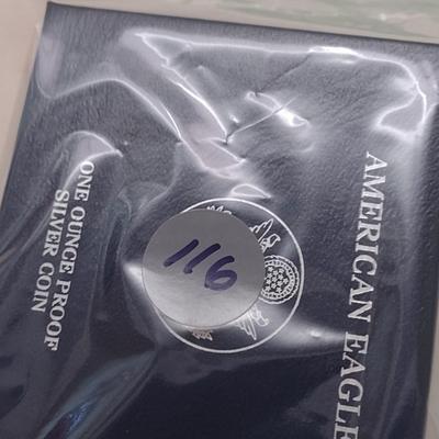 2007 U. S. Mint American Eagle Silver Dollar Proof Coin (#116)
