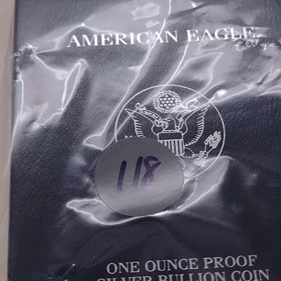 2003 U. S. Mint American Eagle Silver Dollar Proof Coin (#118)