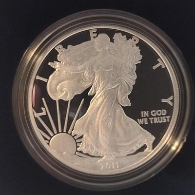 2011 U. S. Mint American Eagle Silver Dollar Proof Coin (#123)