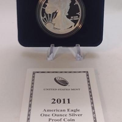 2011 U. S. Mint American Eagle Silver Dollar Proof Coin (#124)