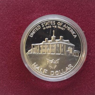 Set of Four 1982 U. S. Mint George Washington Commemorative 90% Silver Half-Dollar Proof Coin (#134)
