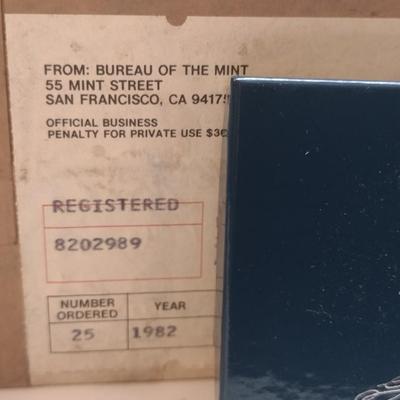 Twenty-Five ct. 1982 U. S. Mint George Washington Commemorative 90% Silver Half-Dollar Uncirculated Coin (#144)