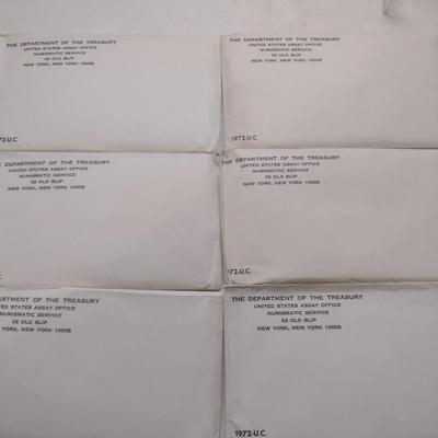Set of Six 1972 U. S. Mint Uncirculated Coin Sets (#147)