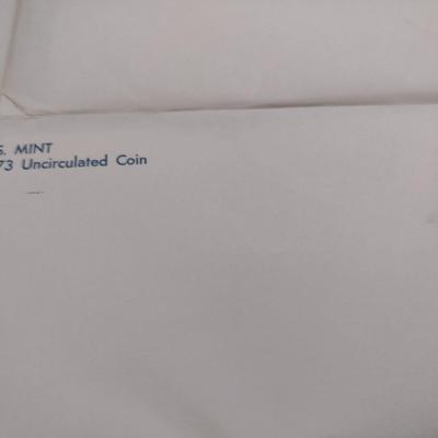 Set of Five 1973 U. S. Mint Uncirculated Coin Sets (#148)