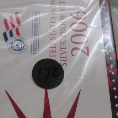 2006 U. S. Mint Silver Proof Coin Set (#172)