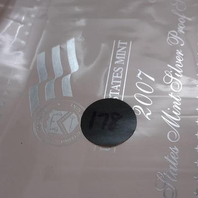 2007 U. S. Mint Silver Proof Coin Set (#178)