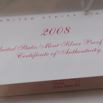 2008 U. S. Mint Silver Proof Coin Set (#182)