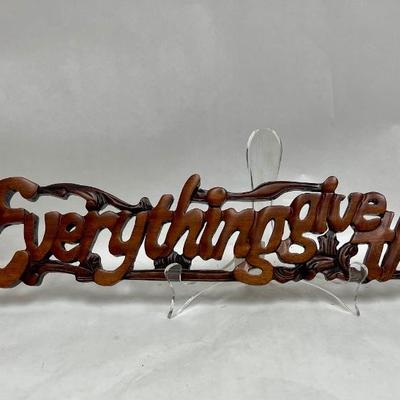 Give Thanks Reminder Wall Hanging with Candle Holder and 2 Scented Satchels