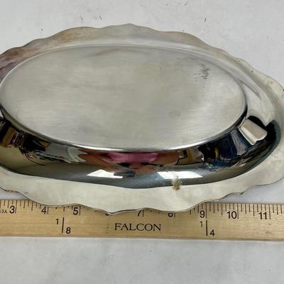 Oval Silver Plate Dish